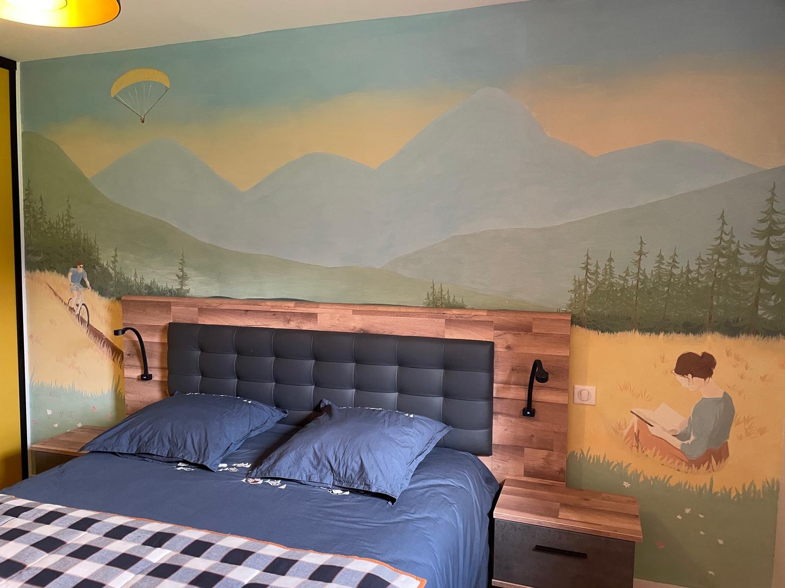 décors mural chambre la clusaz