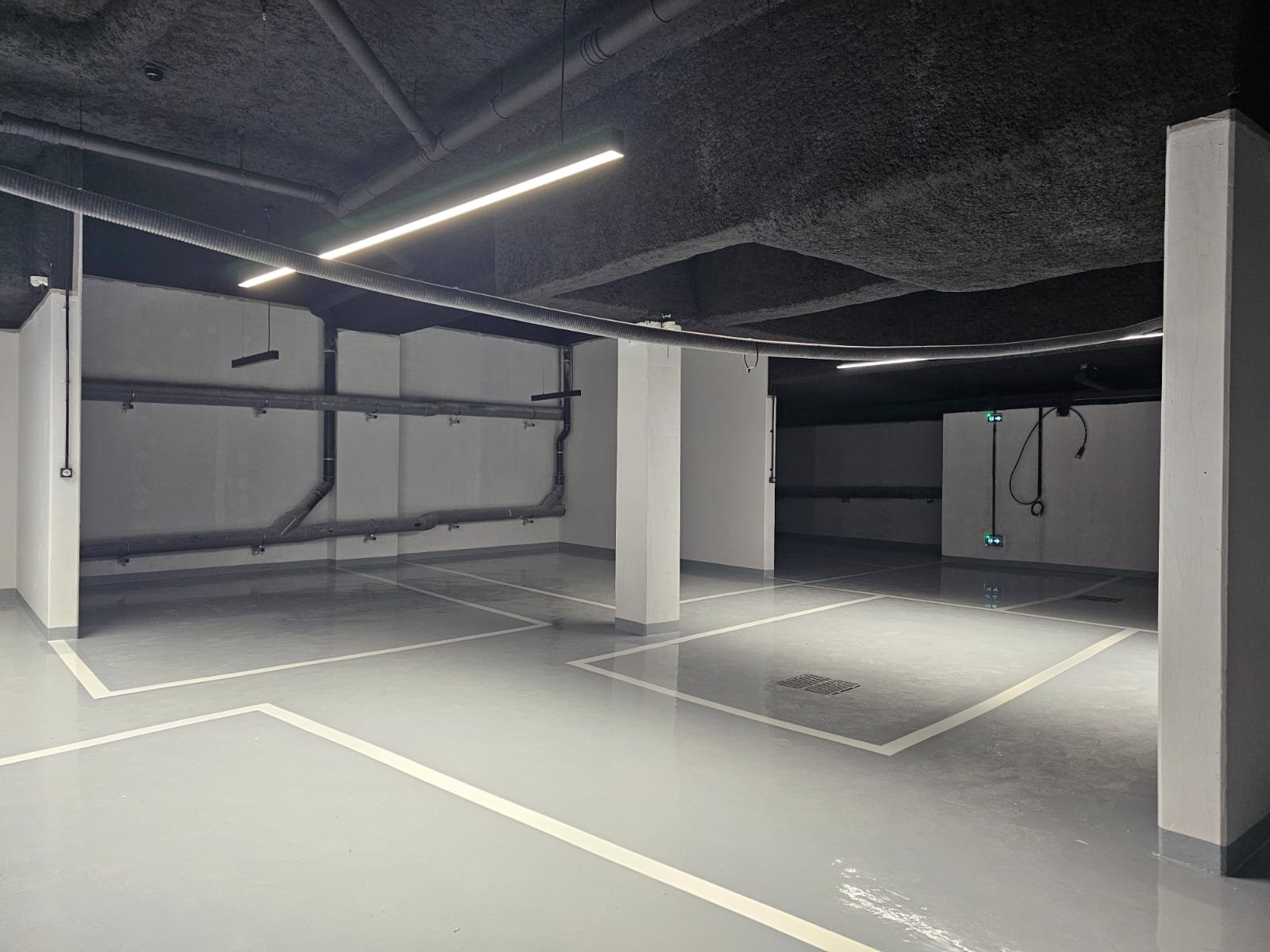 béton ciré parking
